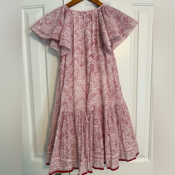 Cleobella Jaya Mini Dress Boho Paisley Preppy Peasant Dress Size Small - Picture 5 of 11